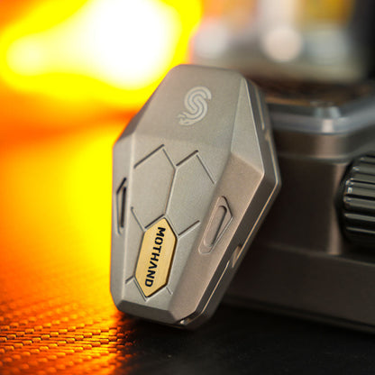 Magnetic Fidget Slider – Serpentis Titanium with Precision Sound Chamber EDC