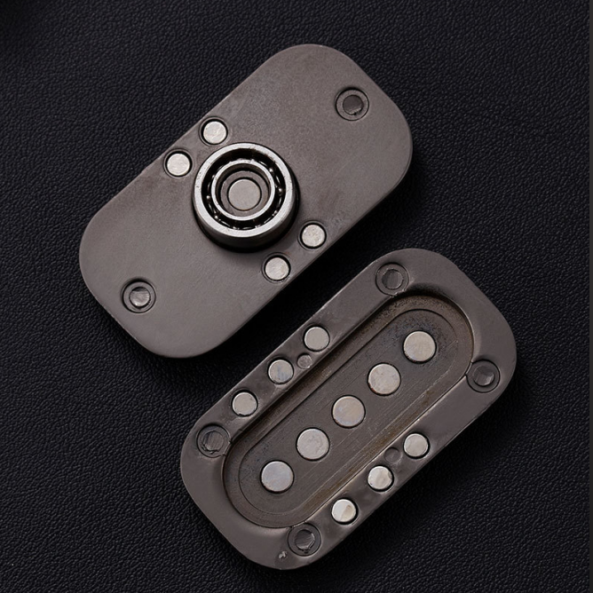 Magnetic Fidget Spinner – Owl Coin Titanium with 360° Stress Relief EDC