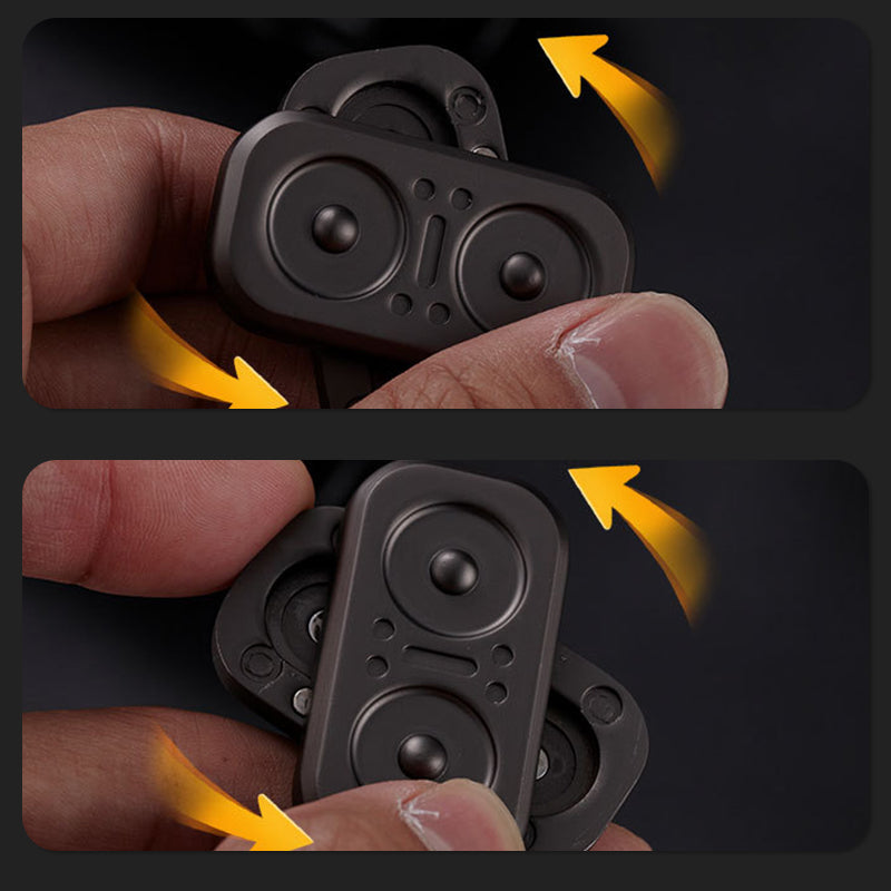 Magnetic Fidget Spinner – Owl Coin Titanium with 360° Stress Relief EDC