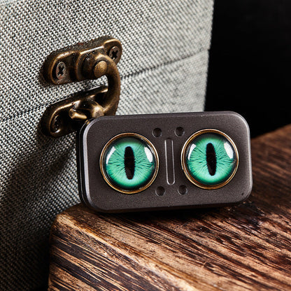 Magnetic Fidget Spinner – Owl Coin Titanium with 360° Stress Relief EDC