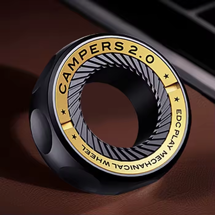 Magnetic Fidget Spinner – RelaxiSpin Rings with Stainless Steel & Brass Rings