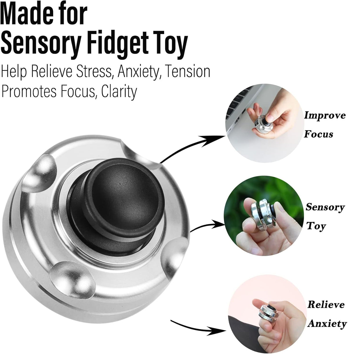 Magnetic Fidget Spinner – ScaleSpinner Levitation with Stainless Steel EDC