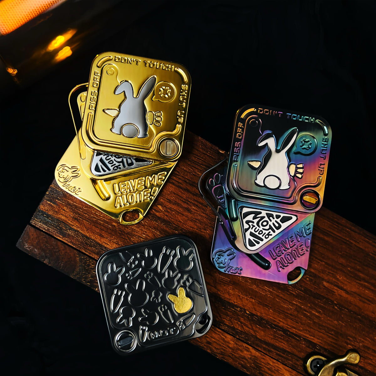 Magnetic Fidget Toy – Polar Flash SNAP Triple-Slide EDC with Titanium & Zirconium