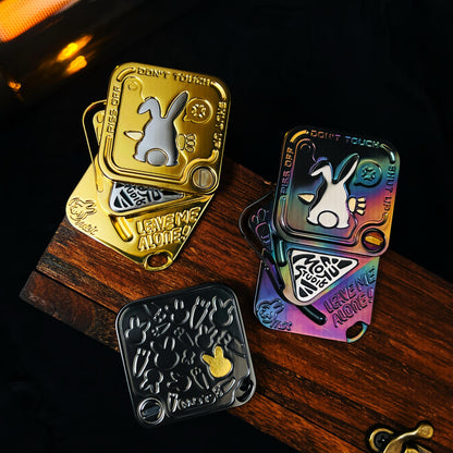 Magnetic Fidget Toy – Polar Flash SNAP Triple-Slide EDC with Titanium & Zirconium