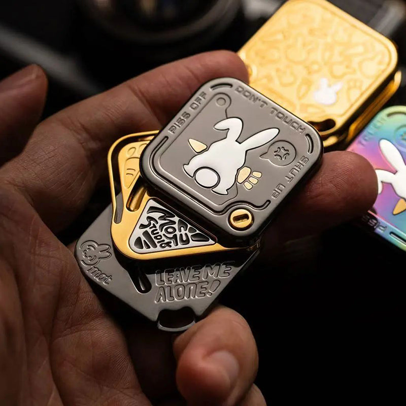 Magnetic Fidget Toy – Polar Flash SNAP Triple-Slide EDC with Titanium & Zirconium