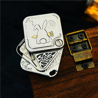 Magnetic Fidget Toy – Polar Flash SNAP Triple-Slide EDC with Titanium & Zirconium