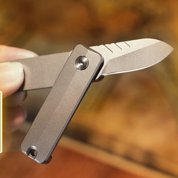 Magnetic Fidget Toy – TiSpin Blade Titanium Utility Knife with D2 Steel EDC Multi-Tool