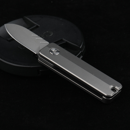 Magnetic Fidget Toy – TiSpin Blade Titanium Utility Knife with D2 Steel EDC Multi-Tool