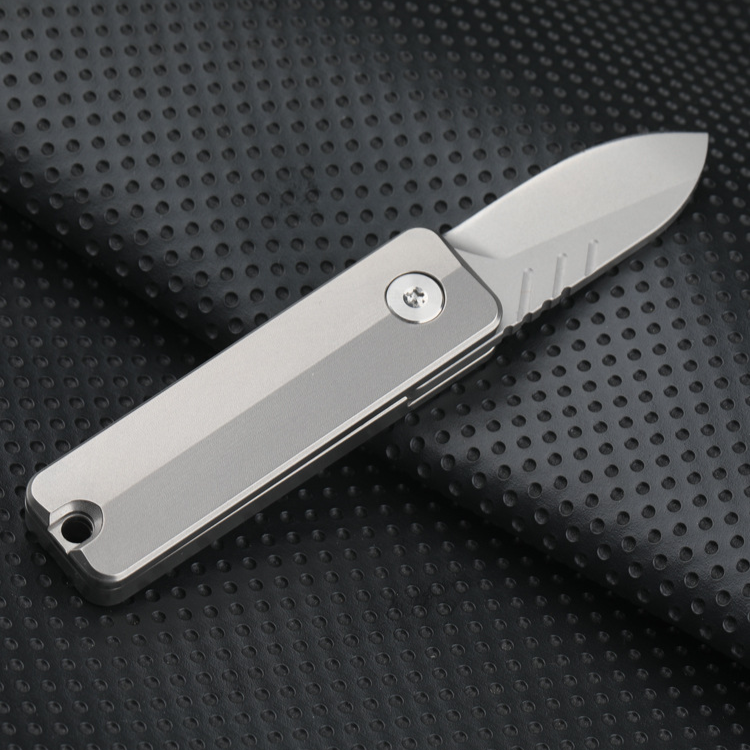 Magnetic Fidget Toy – TiSpin Blade Titanium Utility Knife with D2 Steel EDC Multi-Tool
