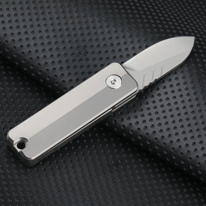 Magnetic Fidget Toy – TiSpin Blade Titanium Utility Knife with D2 Steel EDC Multi-Tool