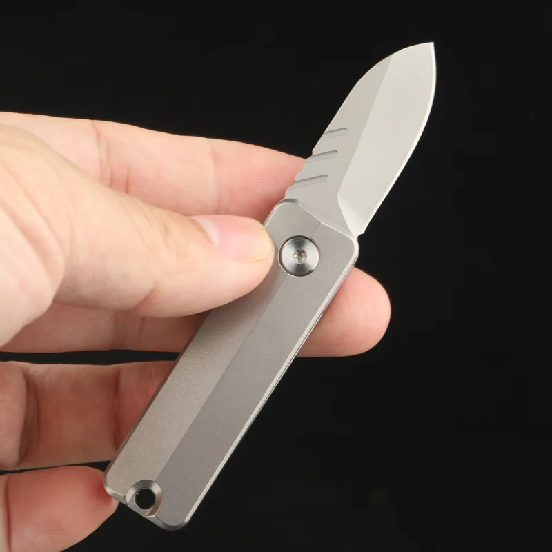 Magnetic Fidget Toy – TiSpin Blade Titanium Utility Knife with D2 Steel EDC Multi-Tool