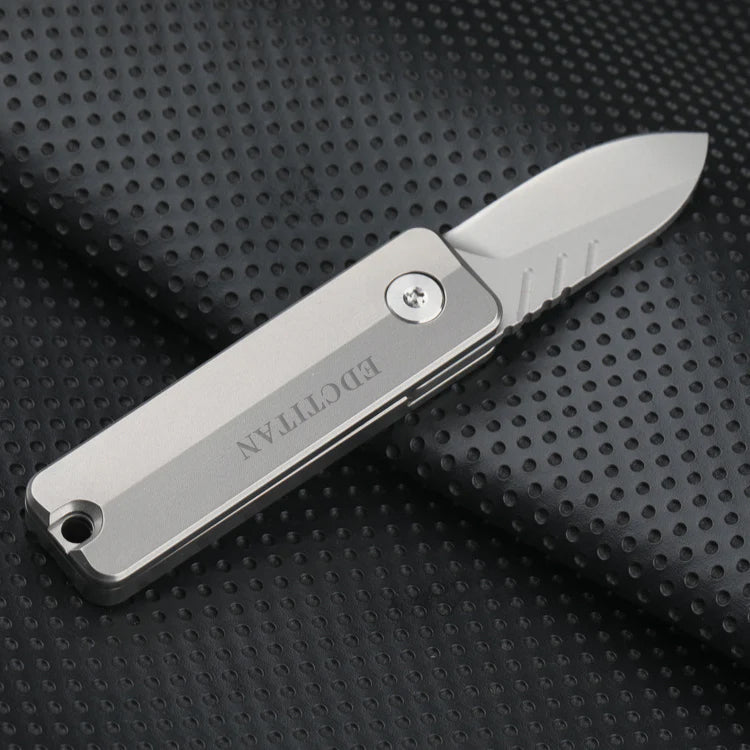Magnetic Fidget Toy – TiSpin Blade Titanium Utility Knife with D2 Steel EDC Multi-Tool