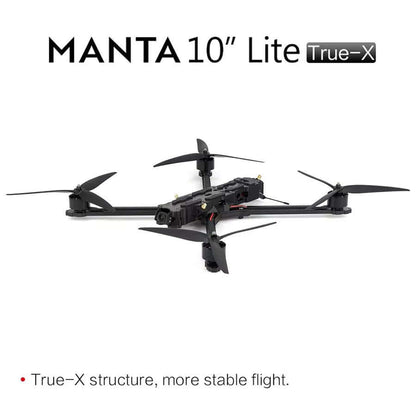 Manta 10 X Lite 10inch FPV Drone BNF Long Range Heavy Payload Cinematic Drone Analog 5.8G VTX FPV Drone Kits