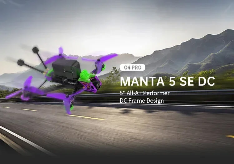 Axisflying Manta5 SE 5inch FPV Drone 6S Long Range Freestyle DJI O4 GPS PNP/ELRS/TBS Quadcopter