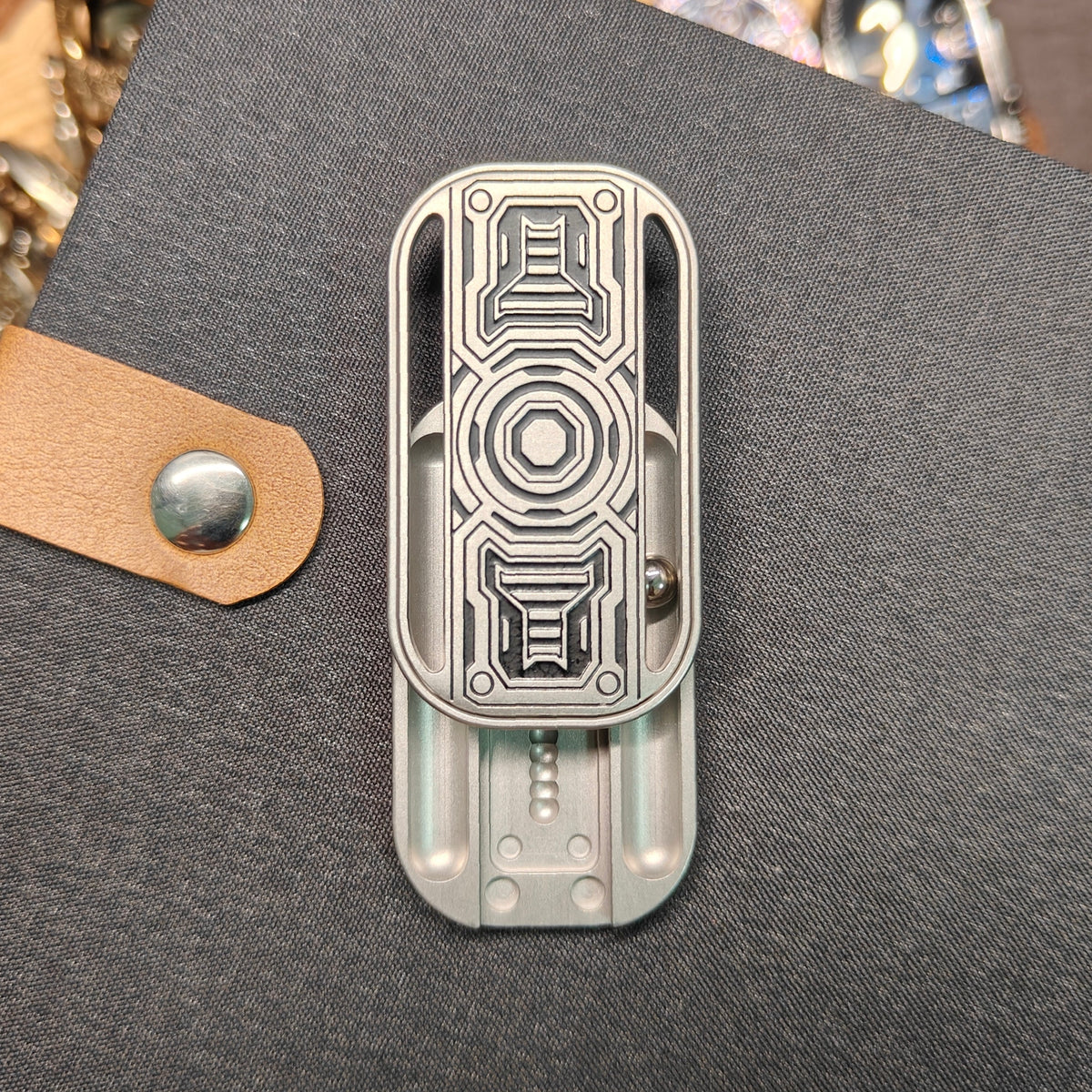 Mechanical Fidget Slider – Stainless Steel Hop with Dual Sound EDC