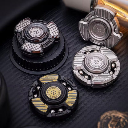 Mechanical Fidget Spinner – Auto-Deploy Blade with Radiation EDC Toy