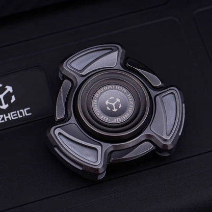 Mechanical Fidget Spinner – Auto-Deploy Blade with Radiation EDC Toy