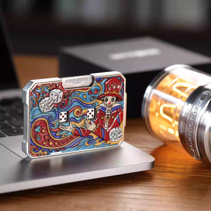 Mechanical Fidget Toy – DiceMaster Pro Metal Dice Game with Quick-Press Button System