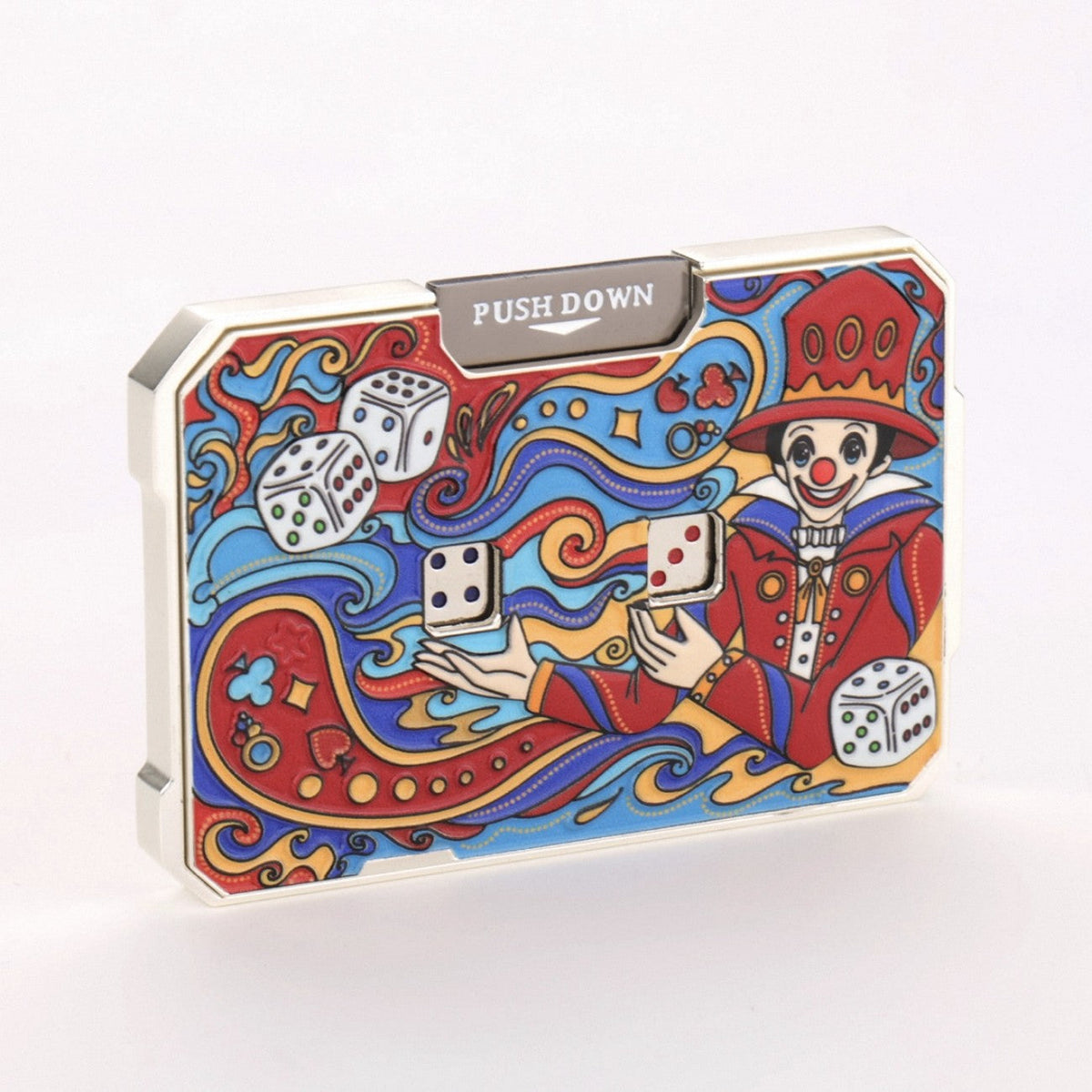 Mechanical Fidget Toy – DiceMaster Pro Metal Dice Game with Quick-Press Button System