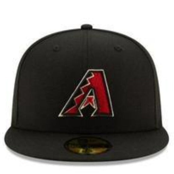 ARIZONA DIAMONDBACKS NEW ERA HOME AUTHENTIC COLLECTION 59FIFTY FITTED-ON-FIELD COLLECTION BLACK/RED