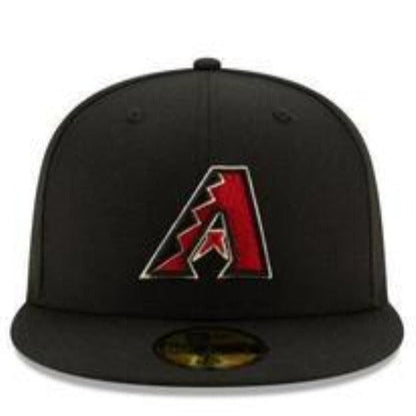 ARIZONA DIAMONDBACKS NEW ERA HOME AUTHENTIC COLLECTION 59FIFTY FITTED-ON-FIELD COLLECTION BLACK/RED
