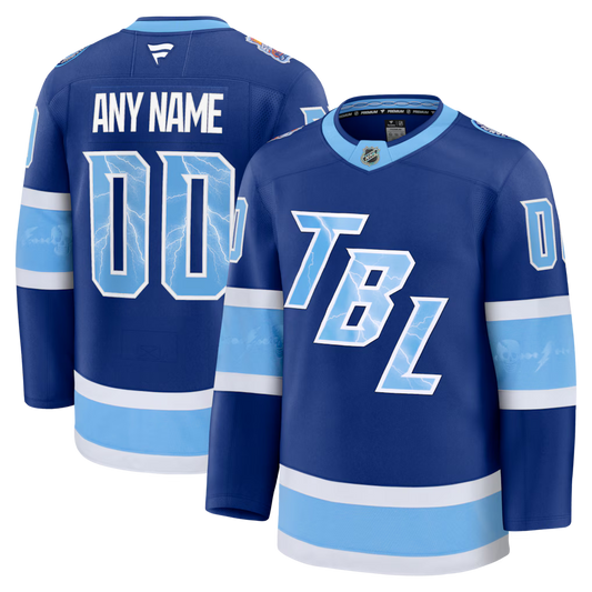 Custom Tampa Bay Lightning 2026 NHL Stadium Series Jersey - Blue