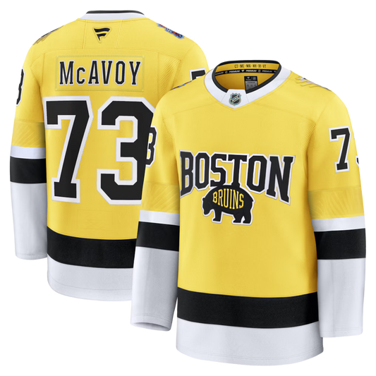 Charlie McAvoy Boston Bruins 2026 NHL Stadium Series Jersey - Gold