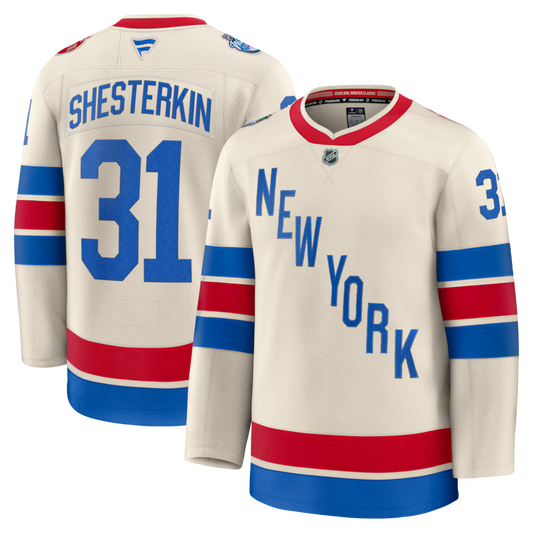 Igor Shesterkin New York Rangers 2026 NHL Winter Classic Premium Jersey - Beige