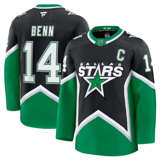 Jamie Benn Dallas Stars Alternate Premium Jersey - Black