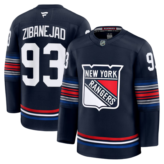 Mika Zibanejad New York Rangers Alternate Jersey - Navy