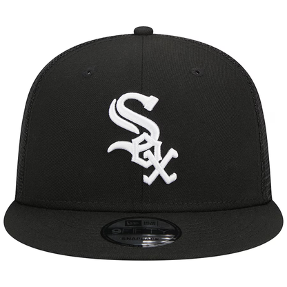 New Era Chicago White Sox Trucker 9FIFTY Snapback Hat - Black/White