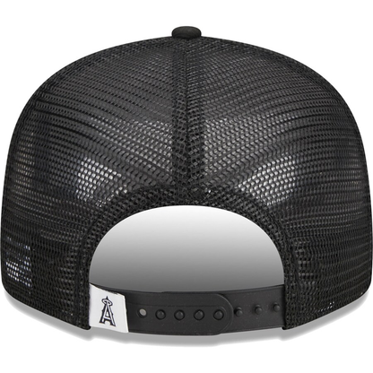 New Era Los Angeles Angels Trucker 9FIFTY Snapback Hat-Black/White