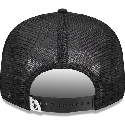 New Era San Diego Padres 9FIFTYTrucker Snapback Hat-Black/White