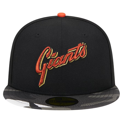New Era San Francisco Giants 60th Anniversary Side Patch Metallic Camo 59FIFTY Fitted Hat