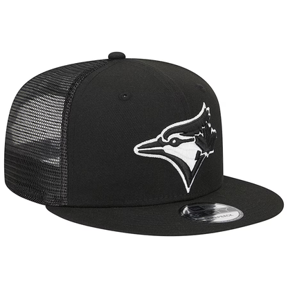 New Era Toronto Blue Jays Trucker 9FIFTY Snapback Hat-Black/White