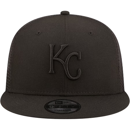 New Era Kansas City Royals Blackout 9FIFTY Trucker Snapback