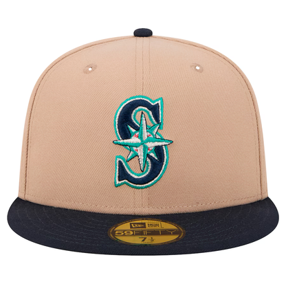 New Era Seattle Mariners 59FIFTY Fitted Hat-Camel