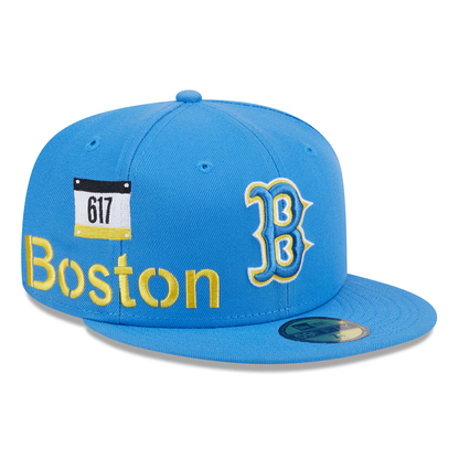 New Era Boston Red Sox City Connect Icon 9FIFTY Snapback Adjustable Hat-Light Blue