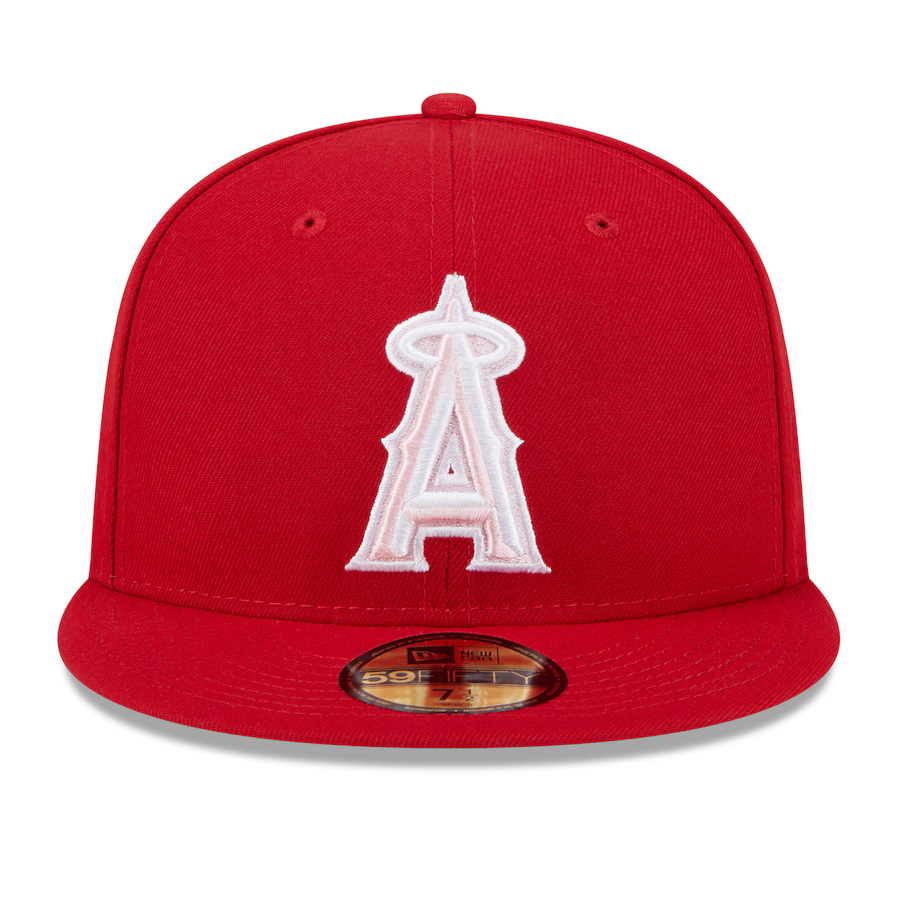 New Era Los Angeles Angels  On-Field 59FIFTY Fitted Hat-Red