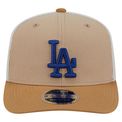 New Era Los Angeles Dodgers 9SEVENTY Trucker Stretch-Snap Hat - Stone