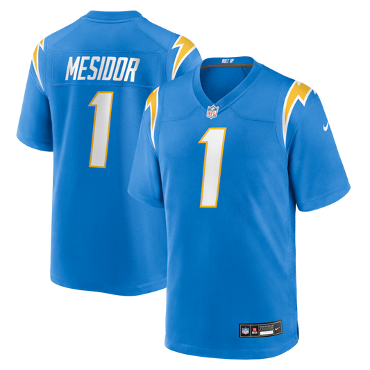 Akheem Mesidor Los Angeles Chargers 2026 NFL Draft First Round Pick No. 22 Jersey - Powder Blue