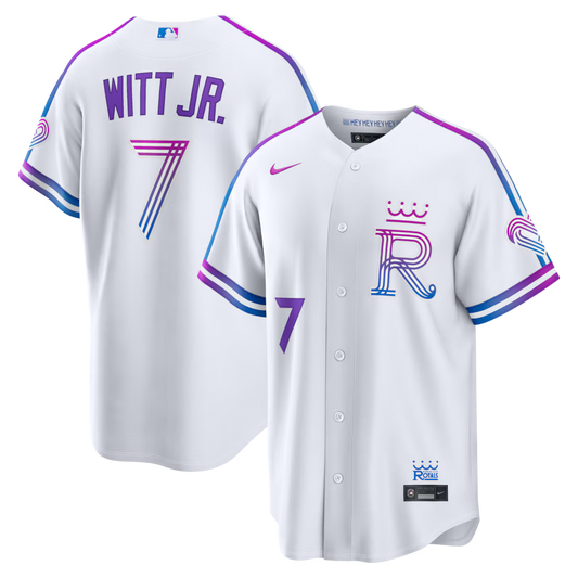 Bobby Witt Jr. Kansas City Royals 2026 City Connect Stadium Jersey - White
