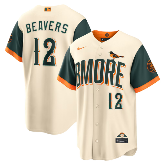 Dylan Beavers Baltimore Orioles 2026 City Connect Stadium Jersey - Natural