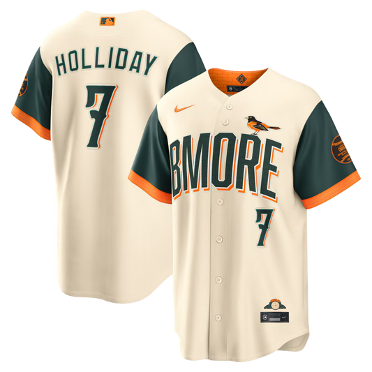 Jackson Holliday Baltimore Orioles 2026 City Connect Stadium Jersey - Natural