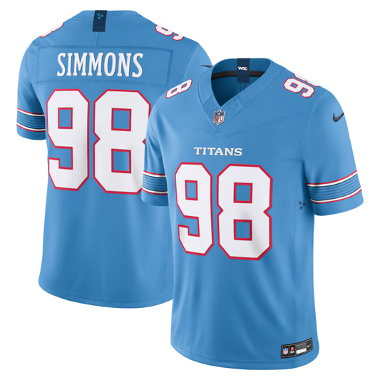 Jeffery Simmons Tennessee Titans Jersey - Light Blue