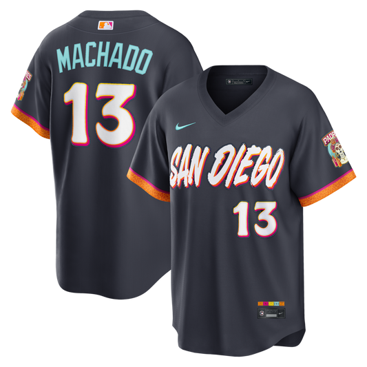 Manny Machado San Diego Padres 2026 City Connect Stadium Jersey - Obsidian