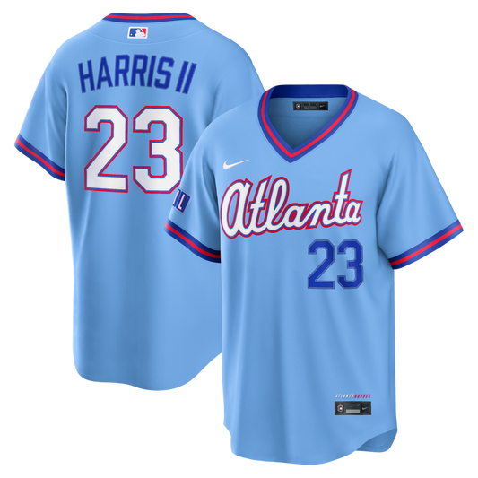 Michael Harris II Atlanta Braves 2026 City Connect Stadium Jersey - Powder Blue