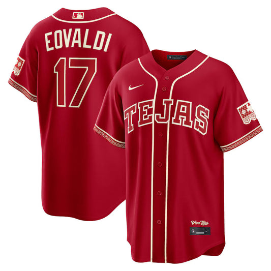 Nathan Eovaldi Texas Rangers 2026 City Connect Stadium Jersey - Red
