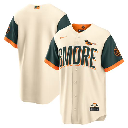 Baltimore Orioles 2026 City Connect Stadium Jersey - Natural