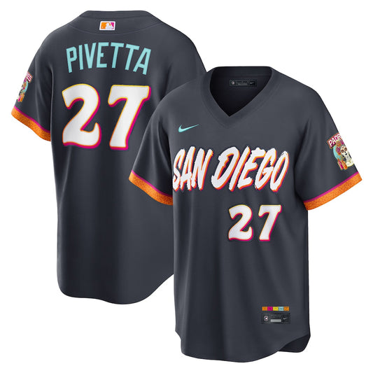 Nick Pivetta San Diego Padres 2026 City Connect Stadium Jersey - Obsidian